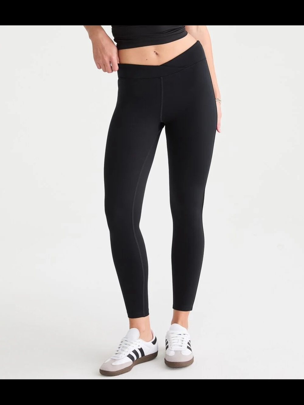 Aeropostale Black High-Waist Active Leggings